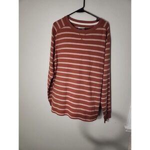 Alpine Design MENS LONG‎ SLEEVE SHIRT  LARGE striped soft pullover